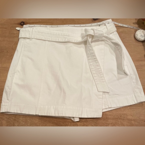 NWOT Veronica Beard Agee Cotton Belted Wrap Skirt Skort 12 - Picture 7 of 14